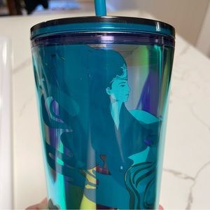 NWT Starbucks 2023 Teal Green Holographic ‘Glacier Dichronic’ Mermaid Tumbler